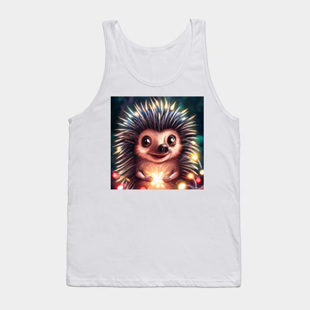 Cute Porcupine Drawing Tank Top by Play Zoo